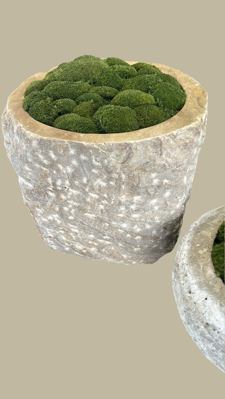 Raw Edge Onyx Planter Pot