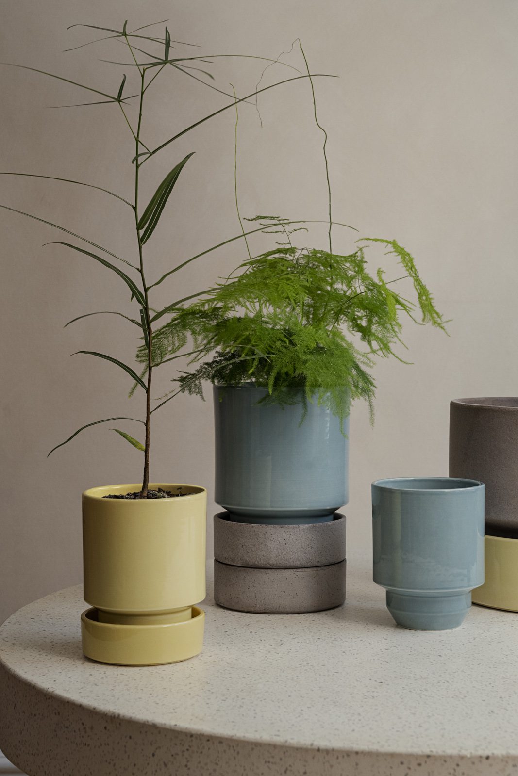 Hoff glazed plant pot — another view