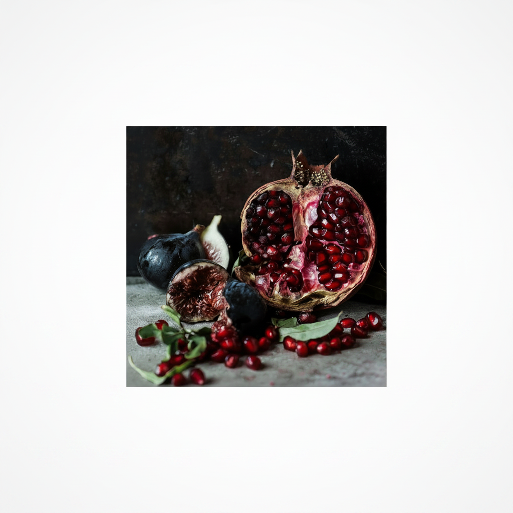 Square Cloth - Pomegranate with Fig