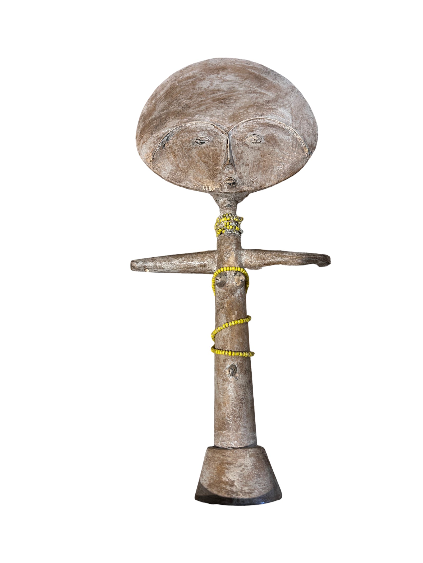 Hand-carved Ashanti fertility doll (akuaba) from Ghana