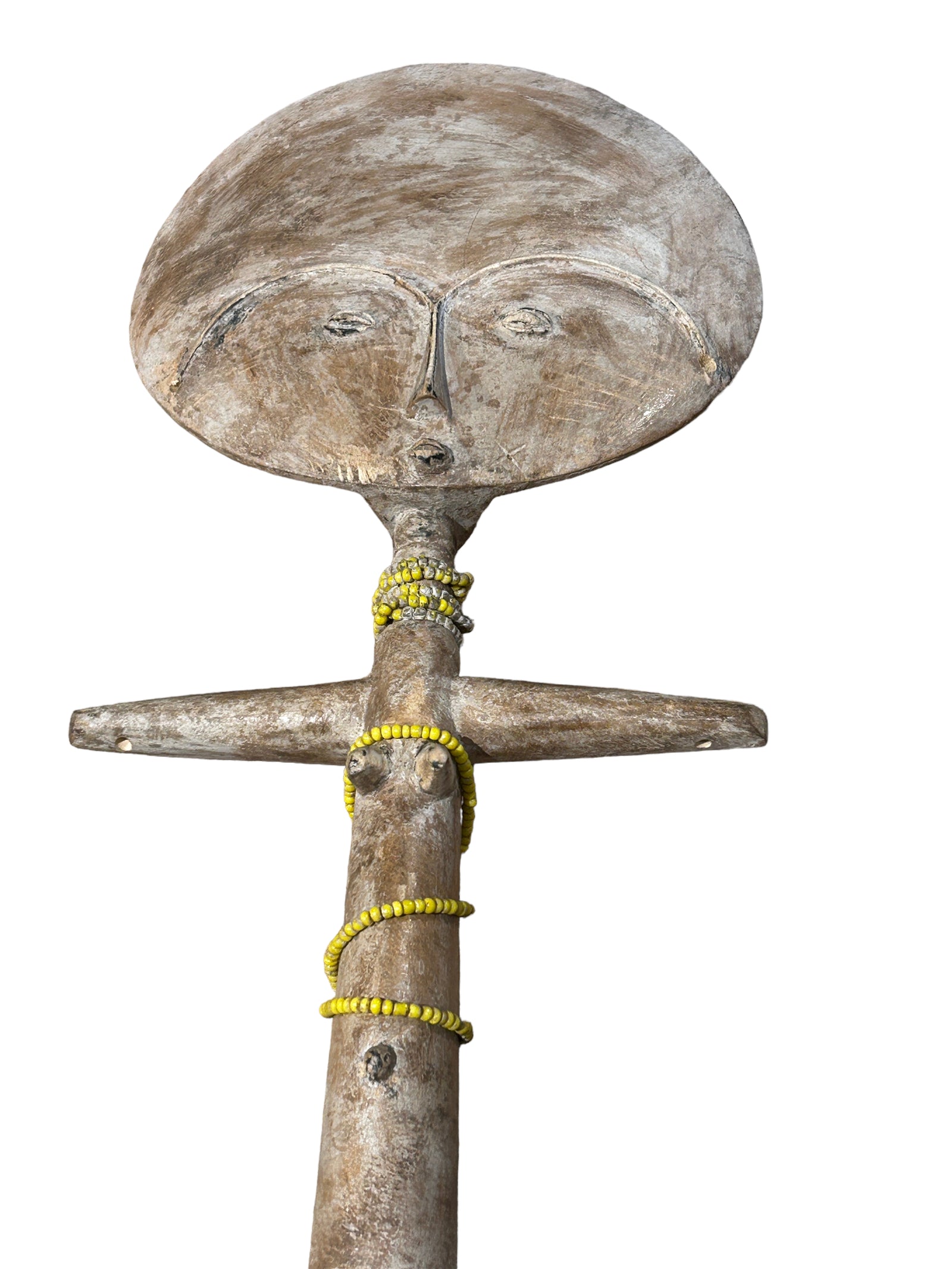 Ashanti doll — side view of the carved figure