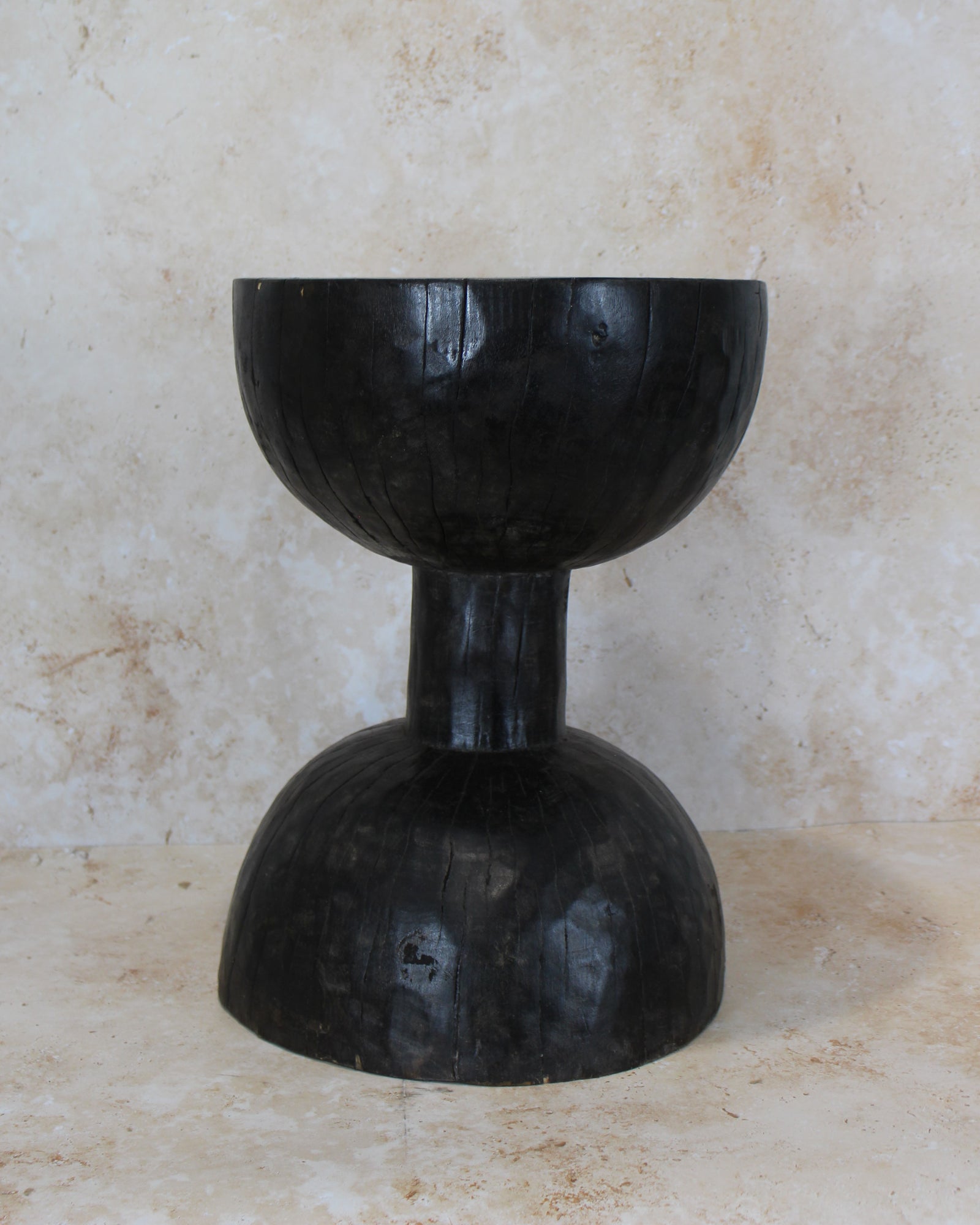 Tapered Wood Side Table - Cameroon - 93.3