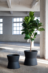 Planter L Black Construct Invert