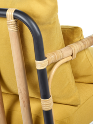 Rene Barba Lounge Chair Black & Ocher