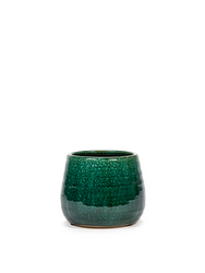 Dark Green Glazed Pot 16.5cm
