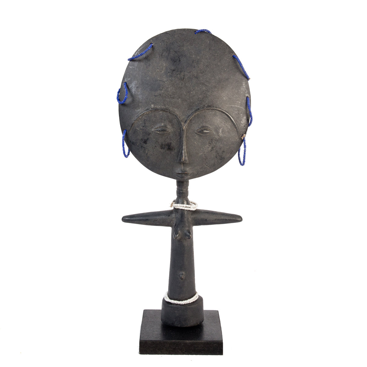 Hand-carved Ashanti fertility doll (akuaba) from Ghana