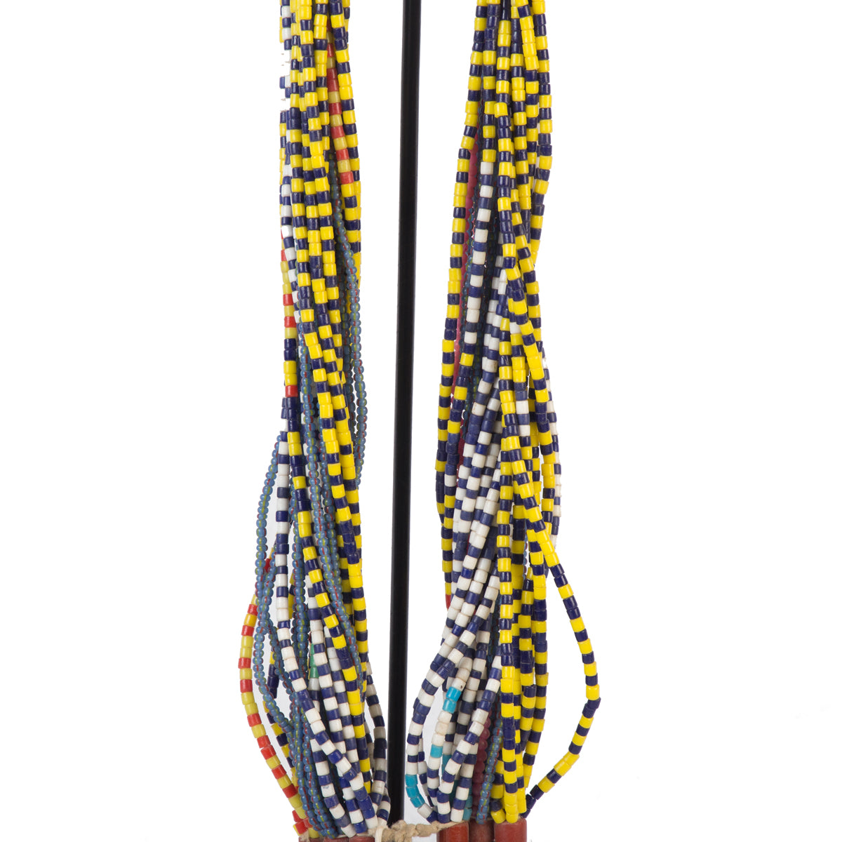 Antique Nupe beaded necklace — full length