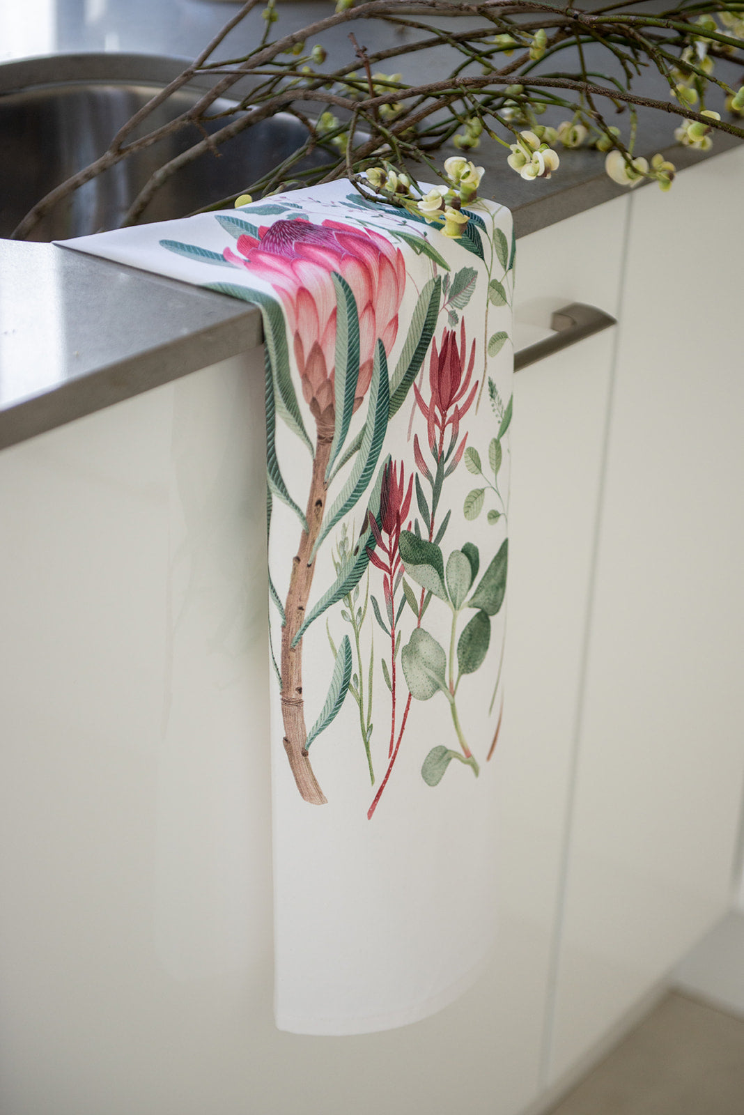 Fynbos Tea Towel — detail view