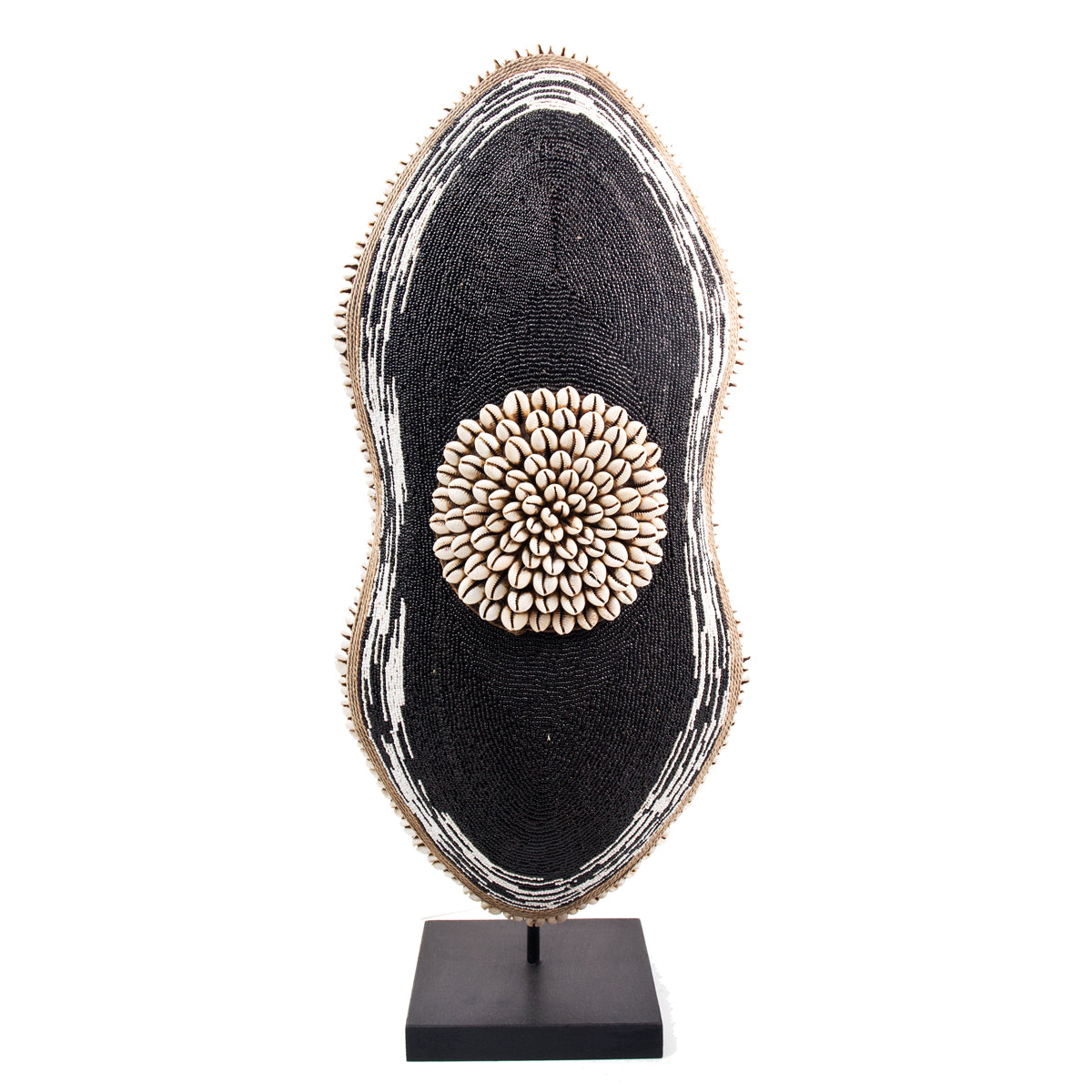 Cameroon Beaded Shield - Oblong - 17A
