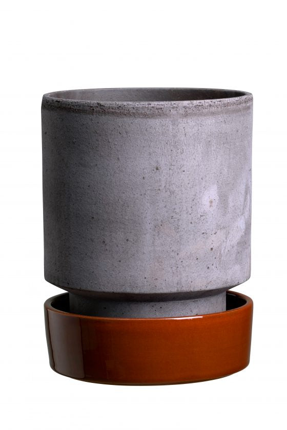 Hoff plant pot saucer in raw rosa