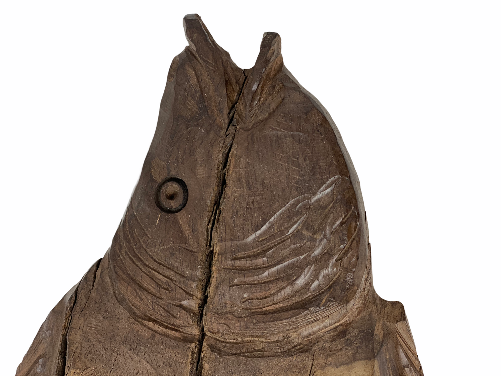 Driftwood Hand Carved Fish - Large
