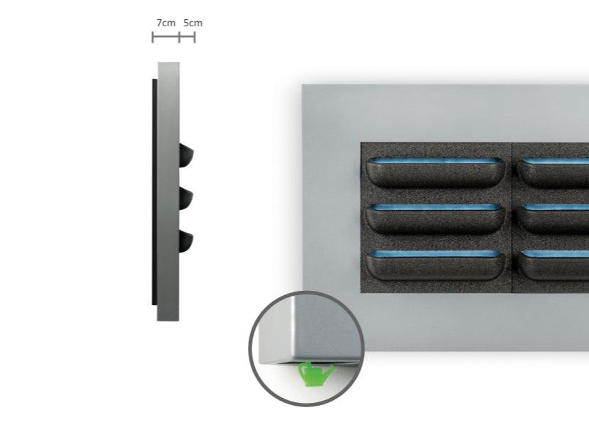 LIVE PICTURE - Living wall frame - 152cm - Black