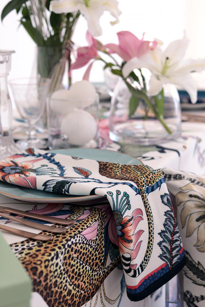 Ardmore - Leopard Napkins in Frost
(Pair)