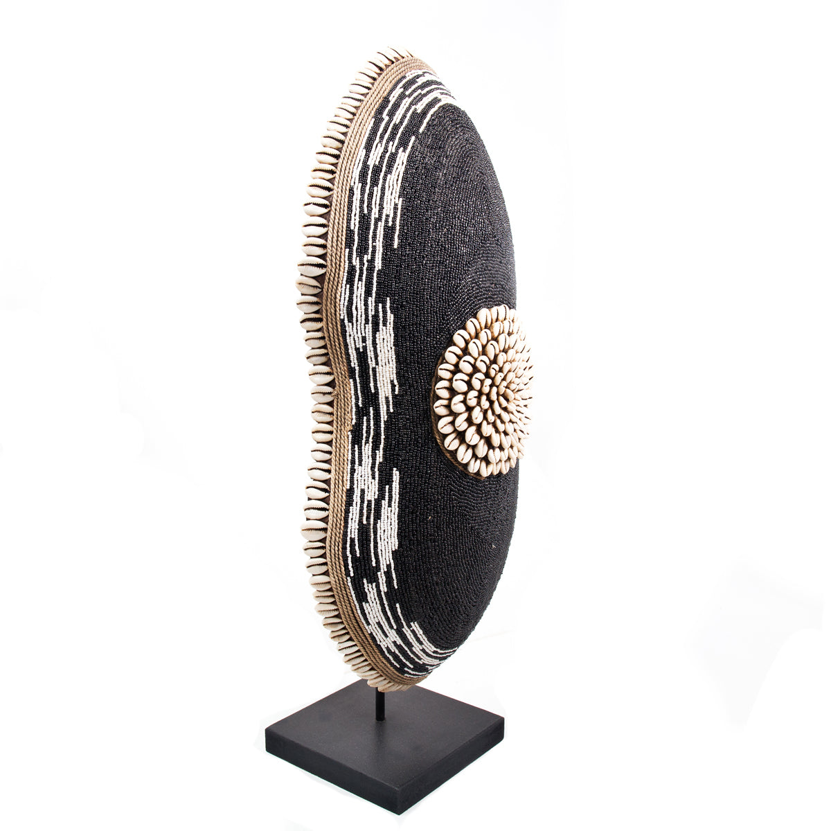 Cameroon Beaded Shield - Oblong - 17A