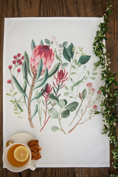 Most delicate Fynbos one ever did see 45 cm x 65 cm Made from 100% cotton
