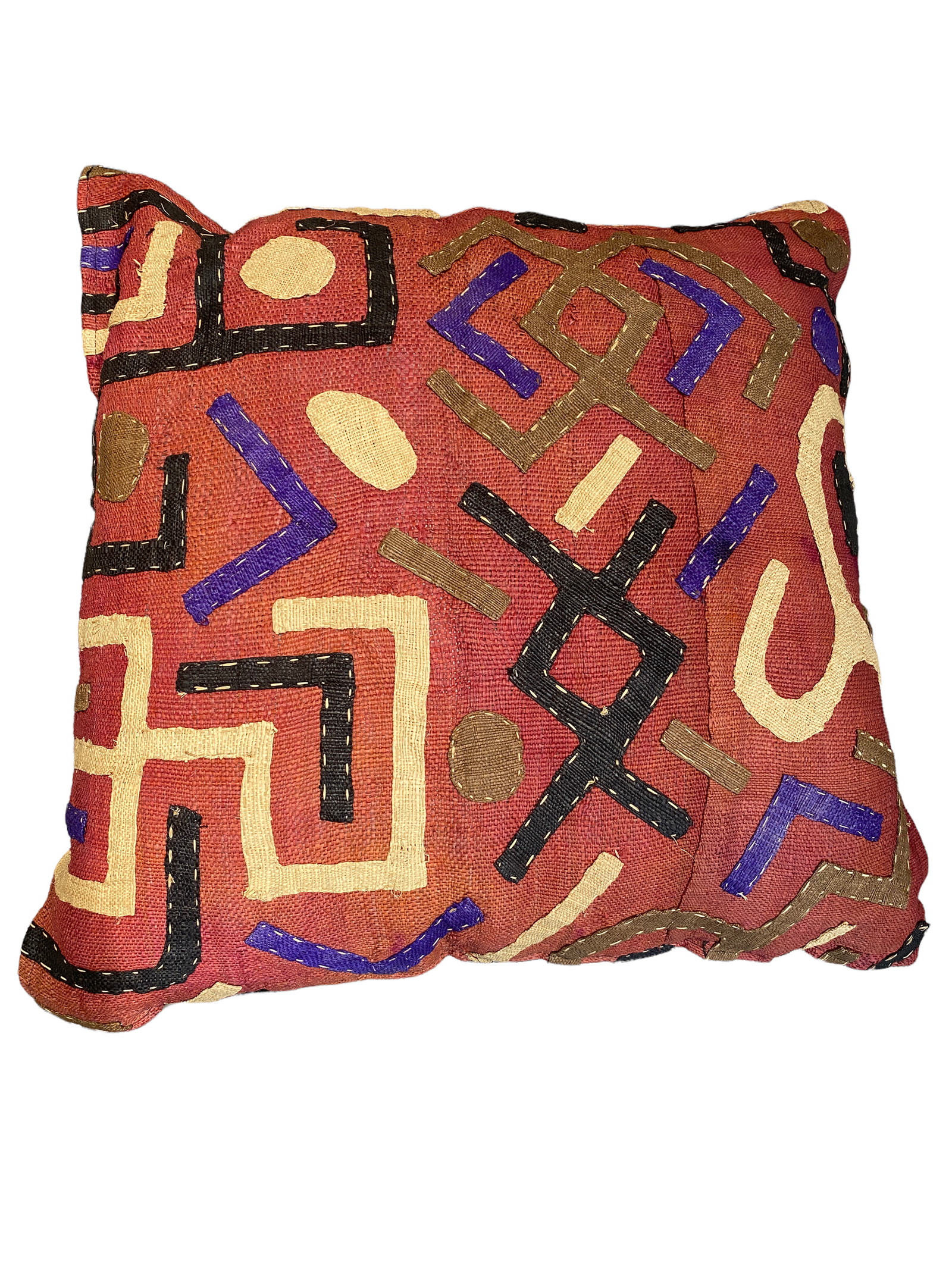 African Kuba Cloth cushion 60x60 (03)