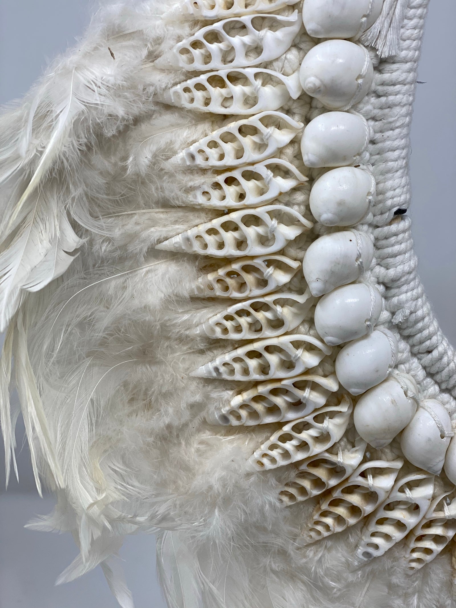 Handmade Feather & Shell necklace