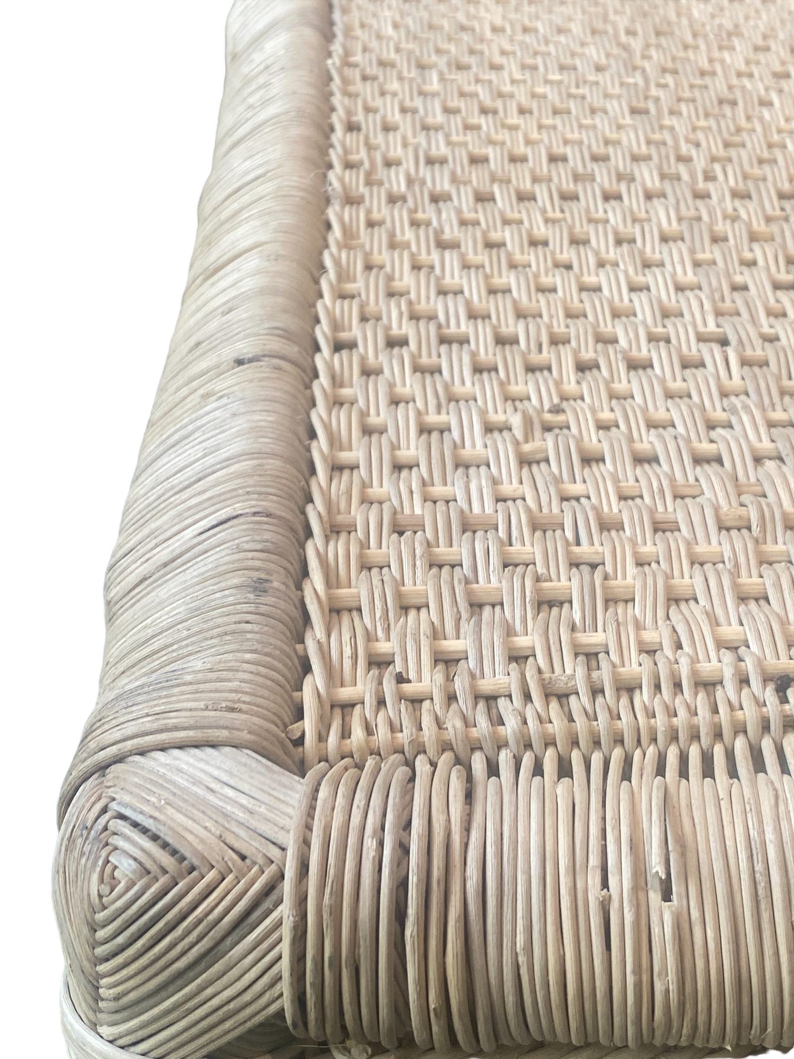 Malawi Rattan Ottoman/Bench- handmade (MB01)