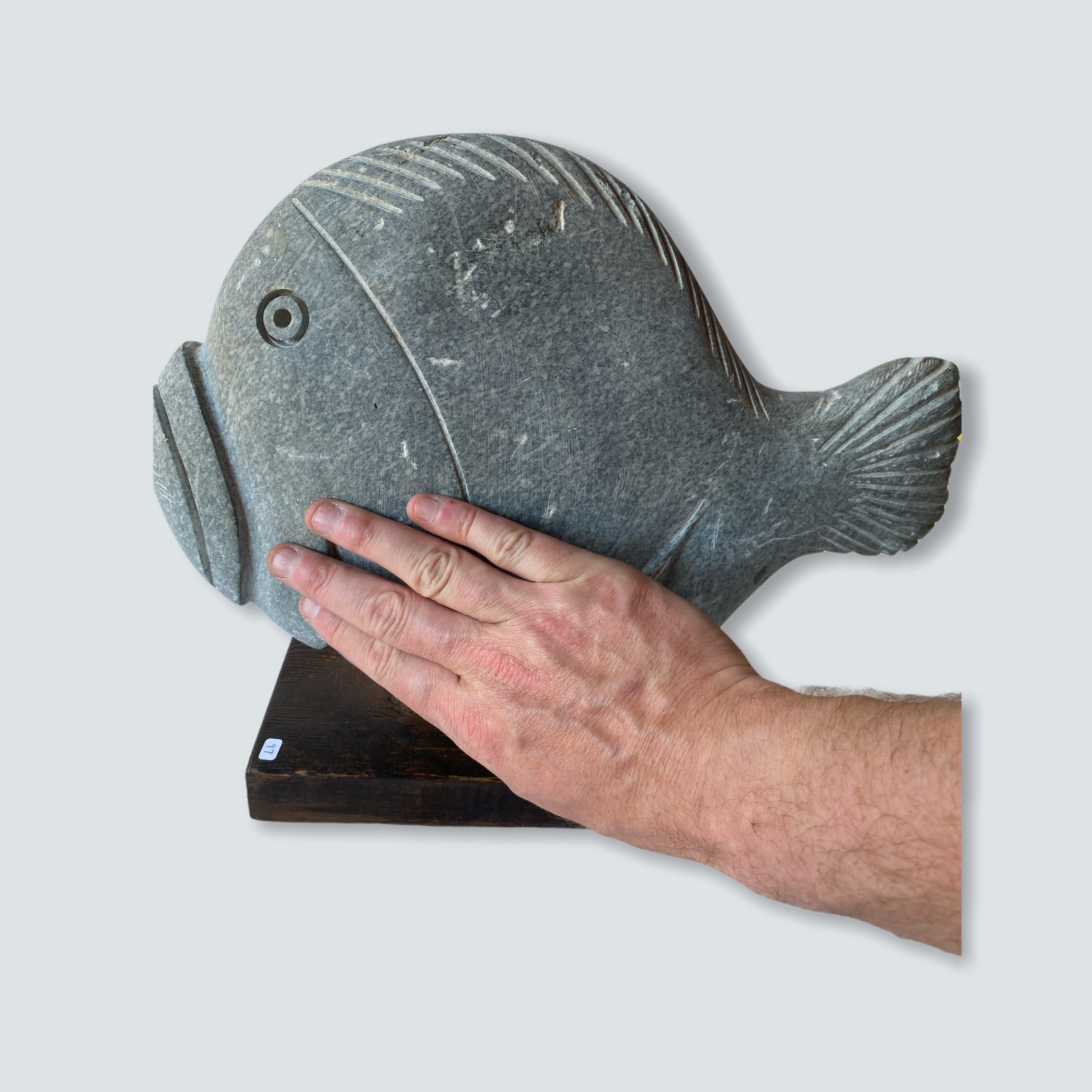 Stone Fish Sculpture - Zimbabwe (03) M