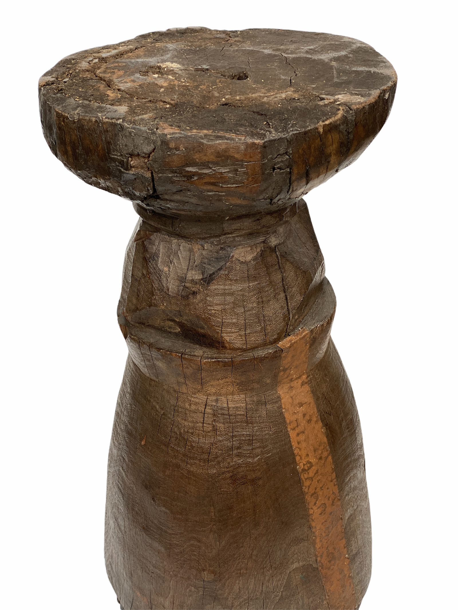 African Grain Stomper Stool/Planter - Zambia