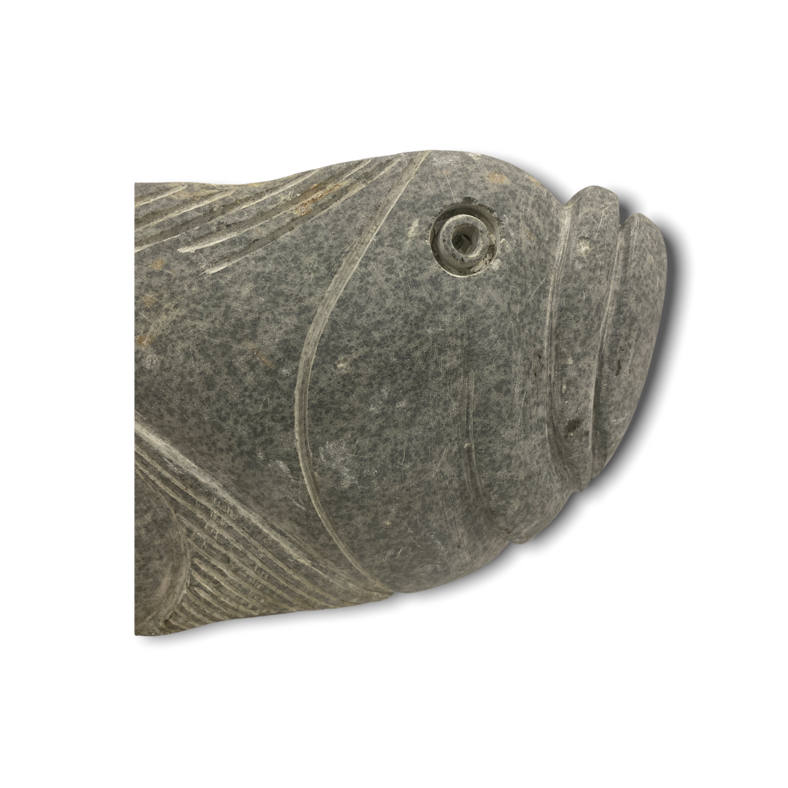 Stone Fish Sculpture - Zimbabwe (35.1)