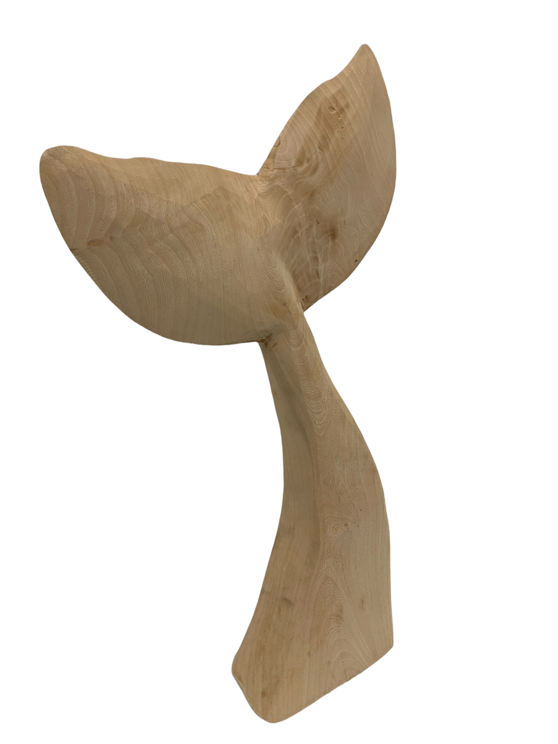 Wooden Hand carved Whale Fin (38M)