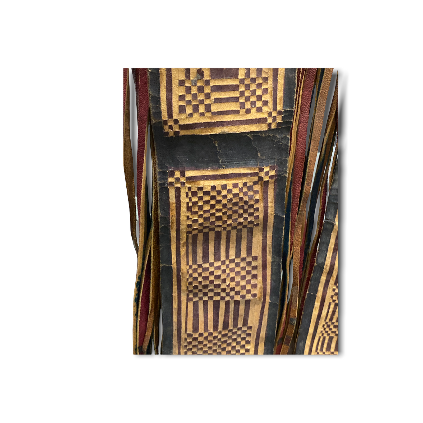 Tuareg- Antique leather panel tent decor (191.5)