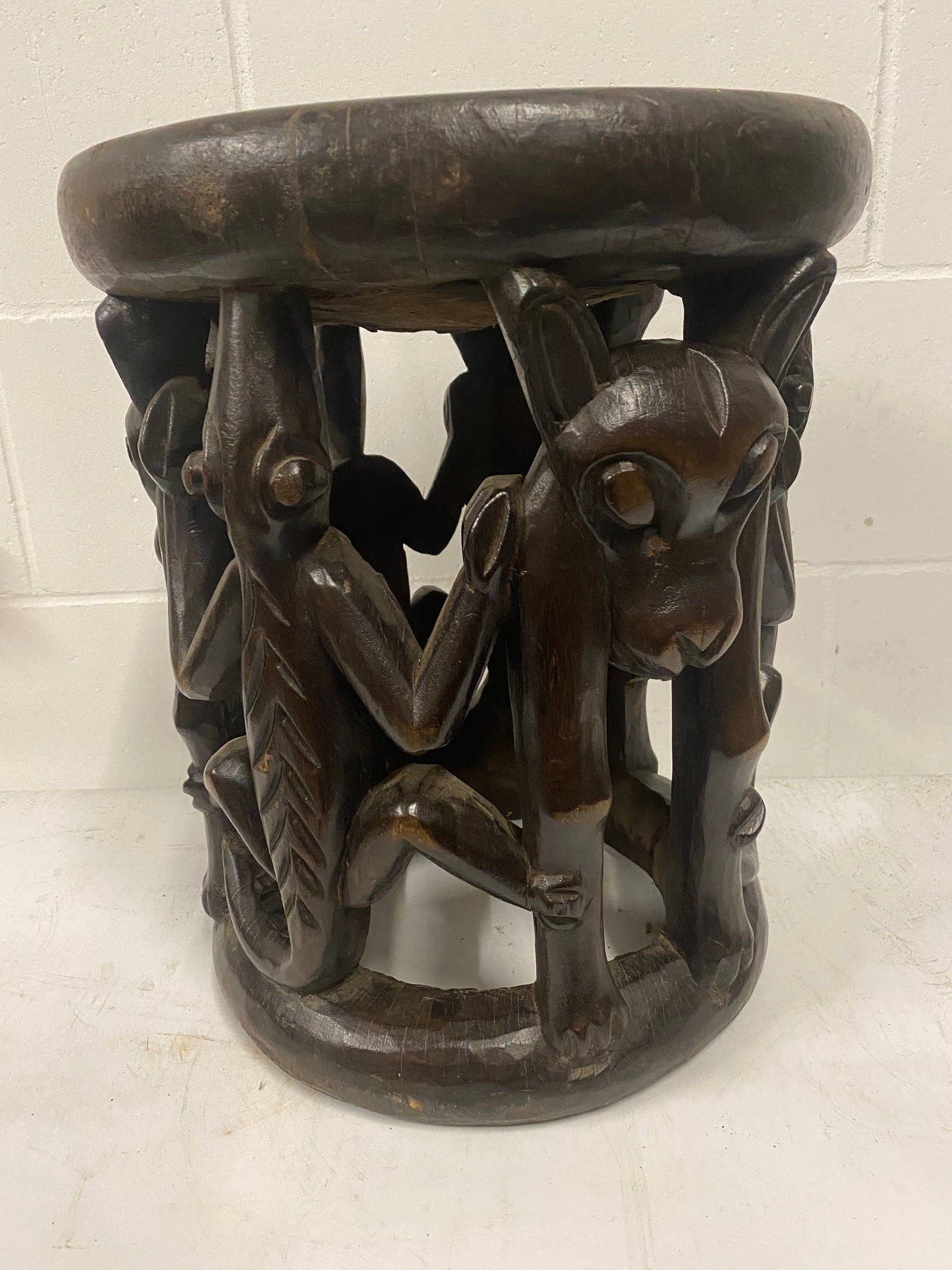 Baule stool - Hand carved - Ivory Coast (85.5)