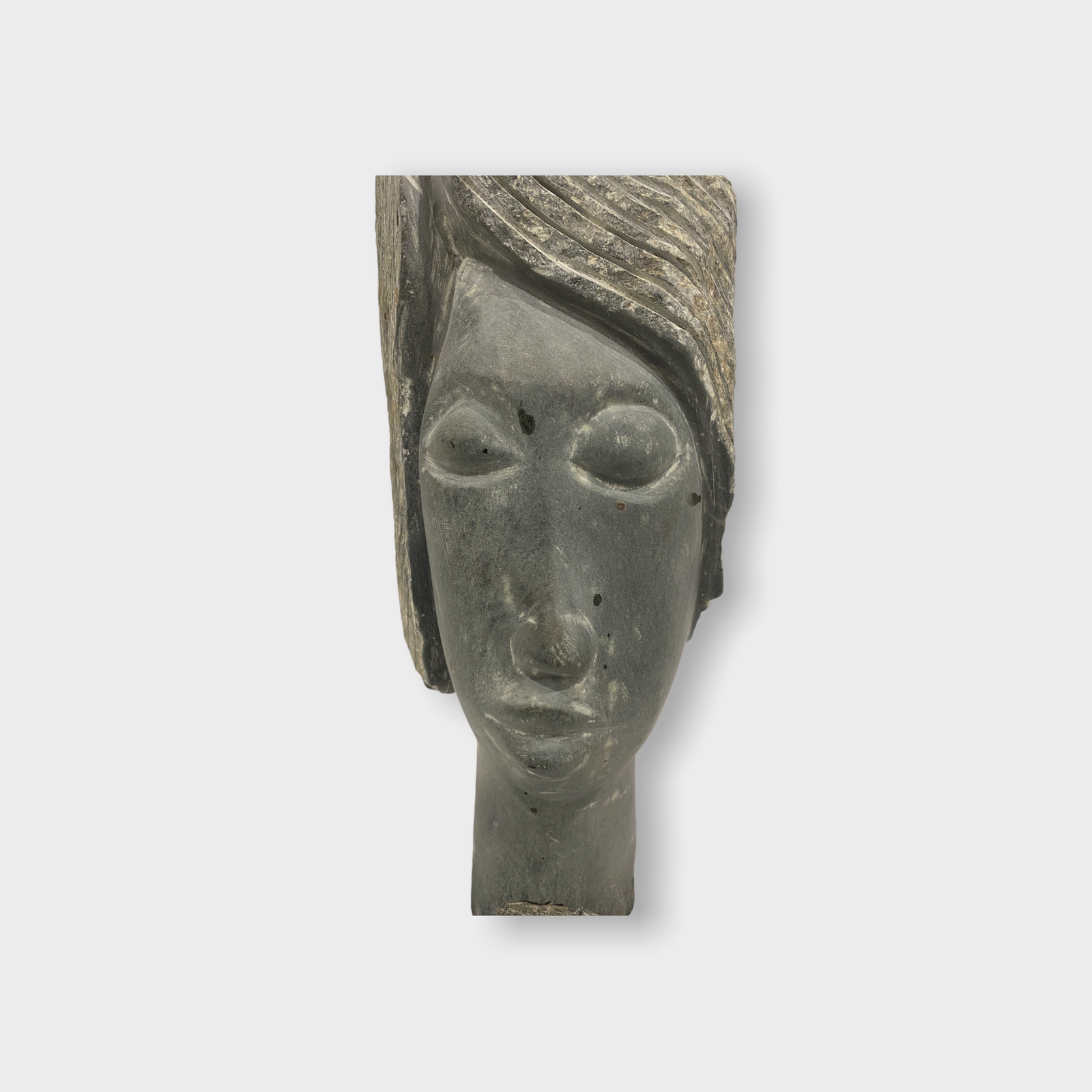 Stone head sculpture by Rizimu Chiwawa Zimbabwe (3113)