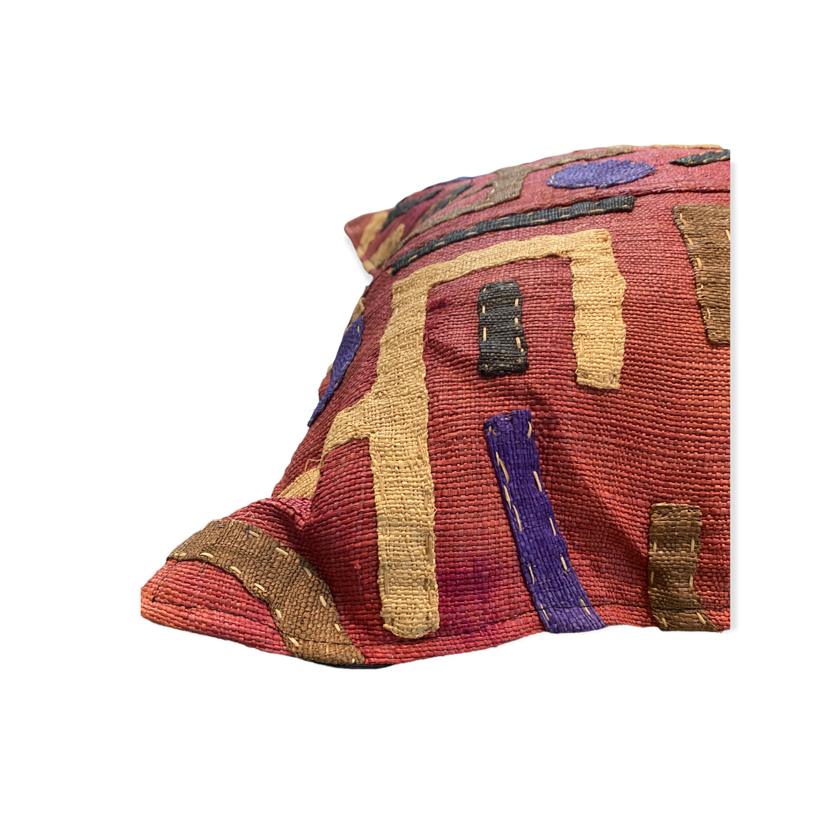 African Kuba Cloth Cushion 60x60 (04)