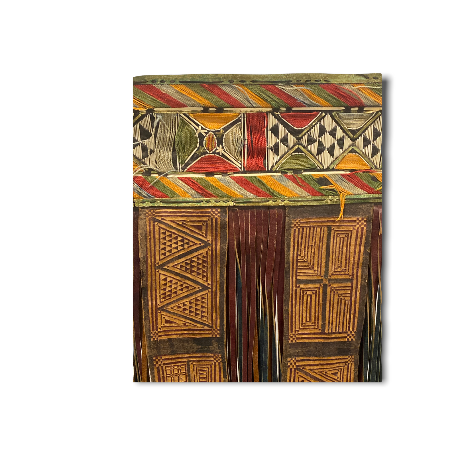 Tuareg - Antique leather panel tent decor (191.3)