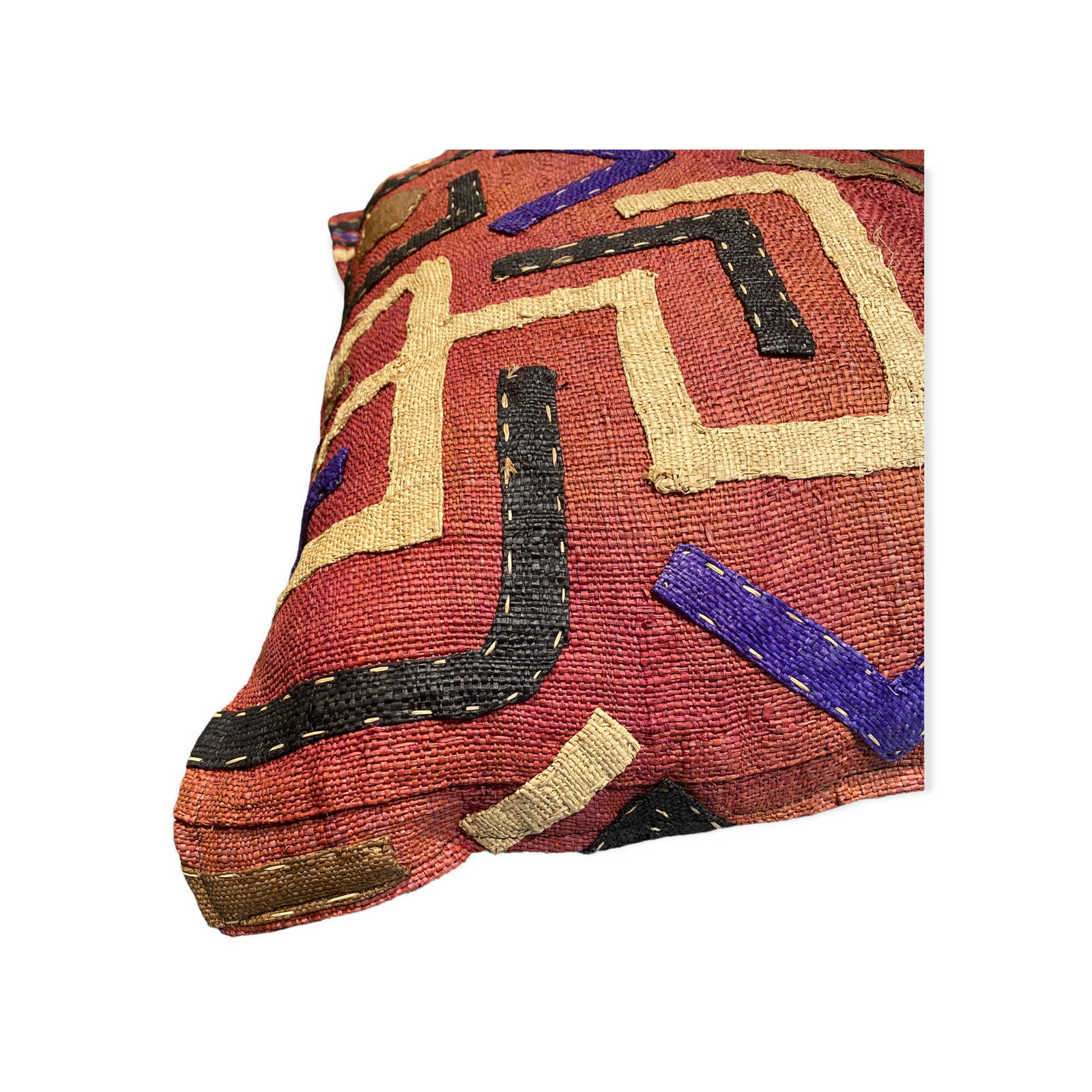 African Kuba Cloth cushion 60x60 (03)