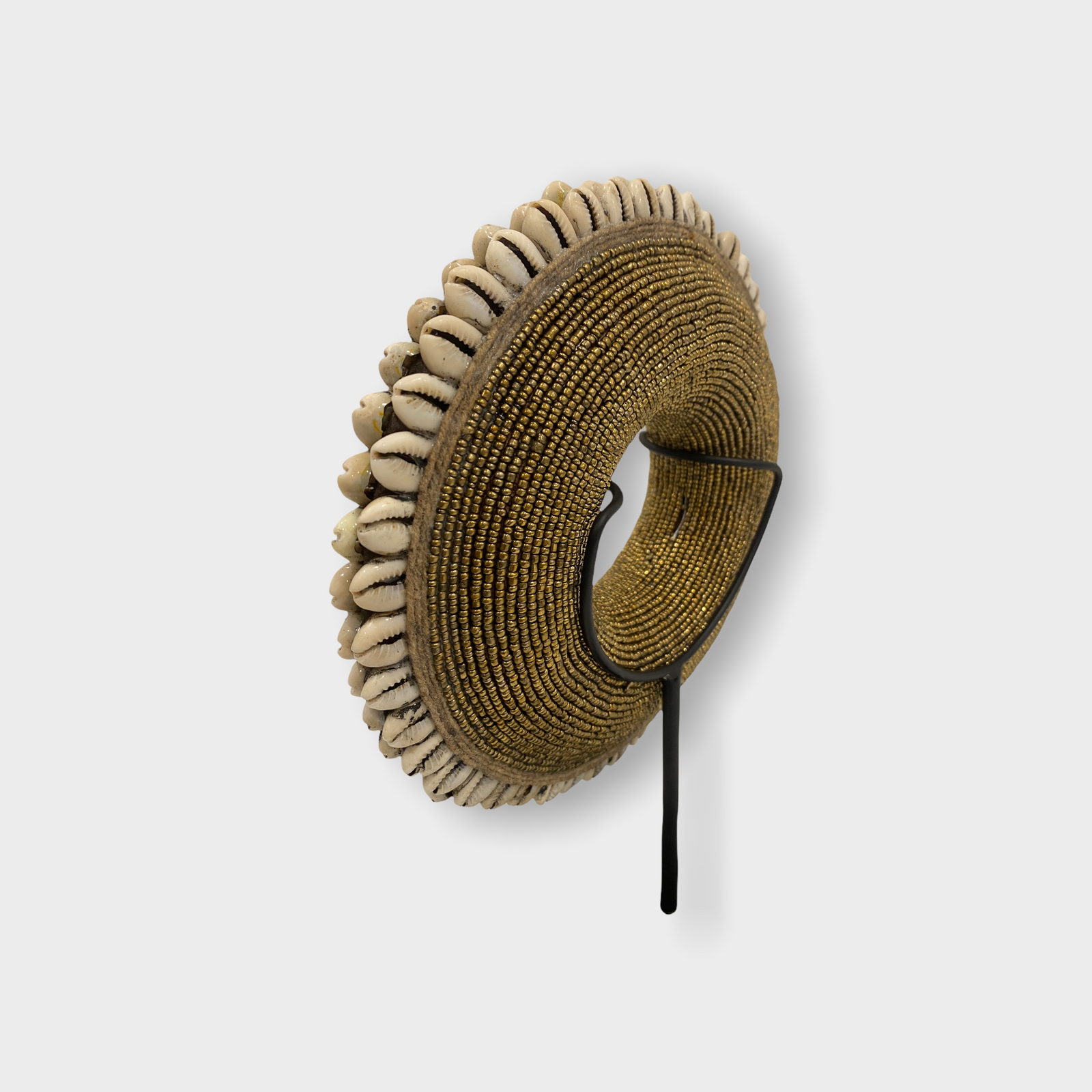 Cameroon beaded bracelet - (88.3) Gold