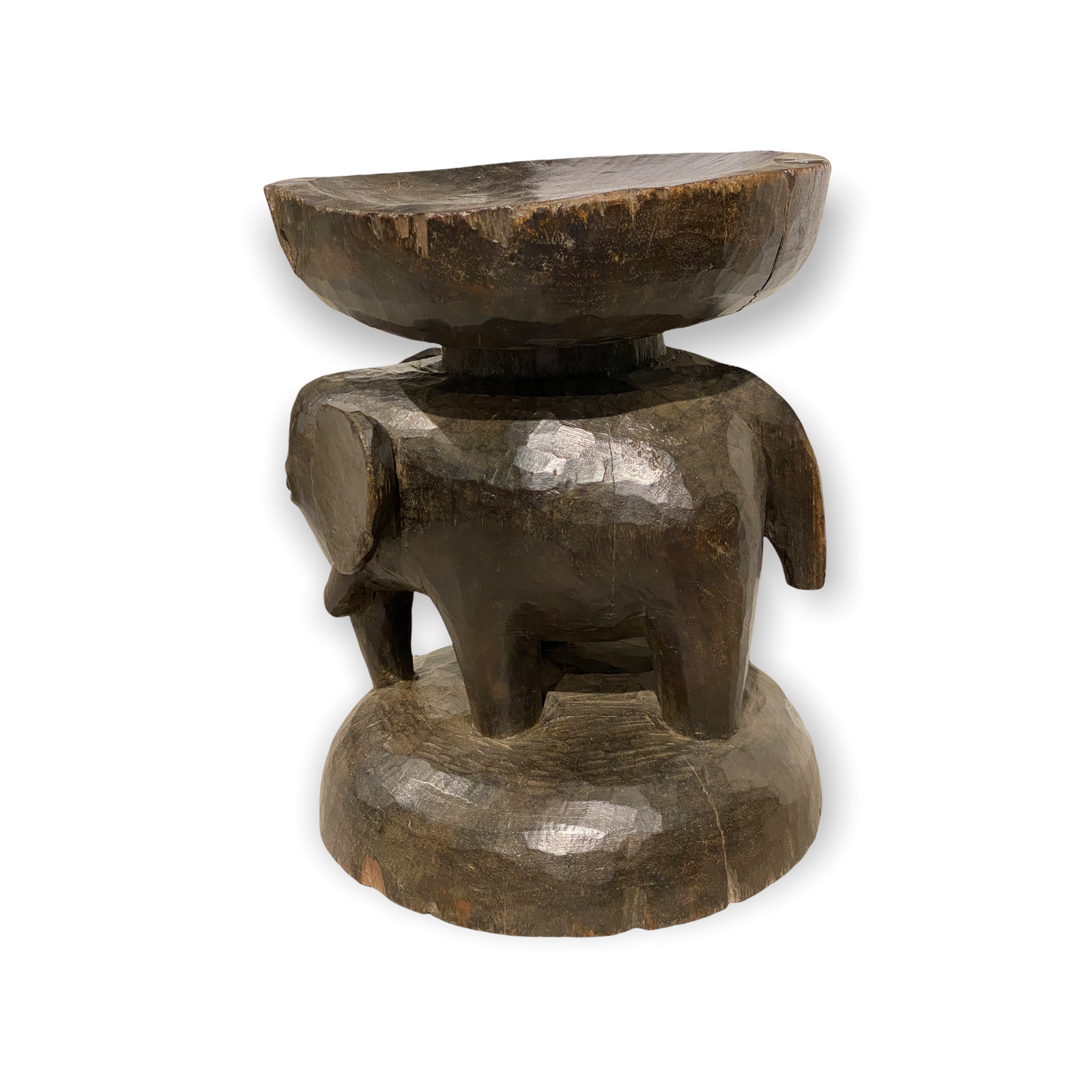 Tonga Stool - Old Elephant hand carved (01)