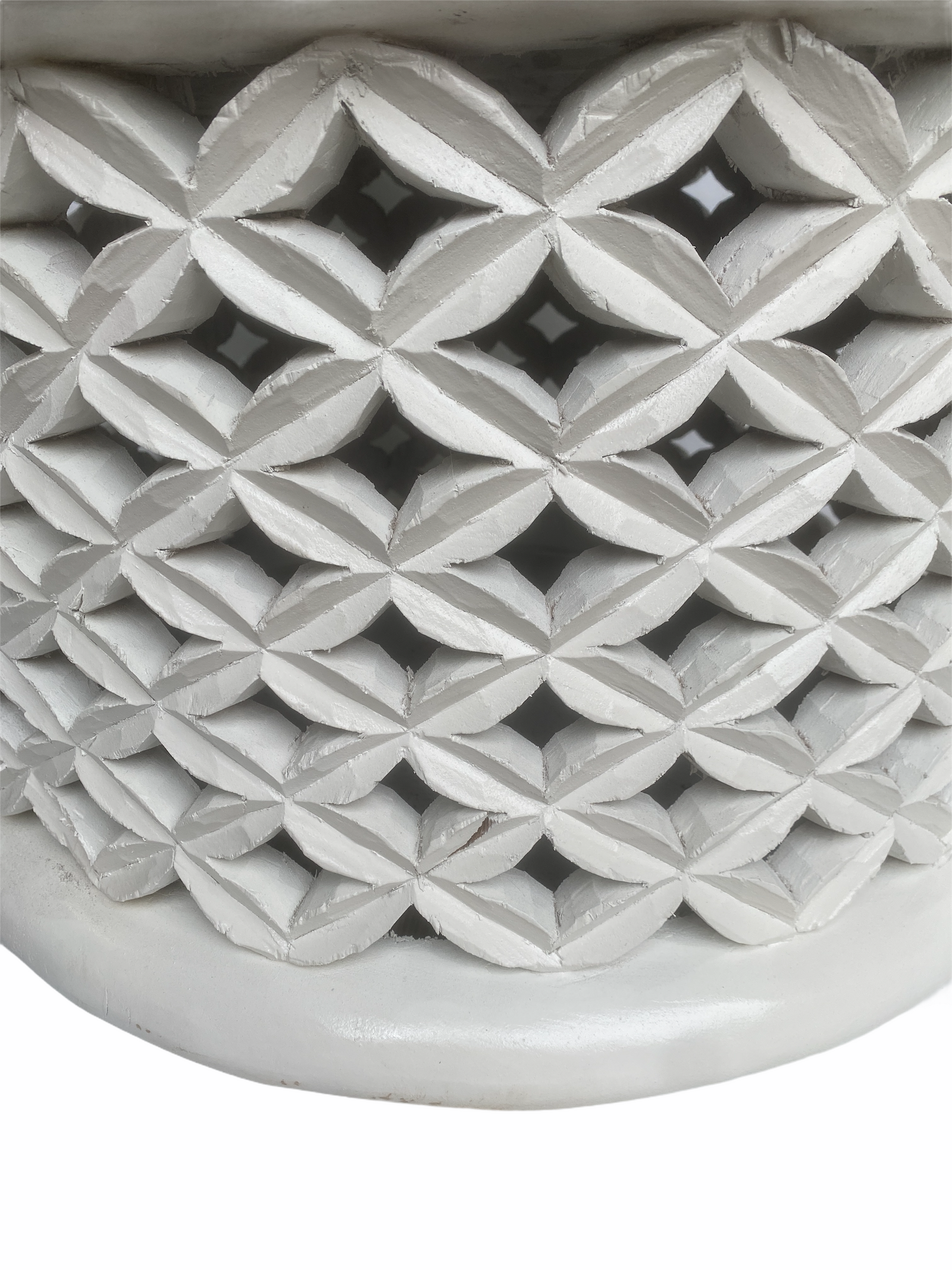 Bamileke Table - 72cm - white