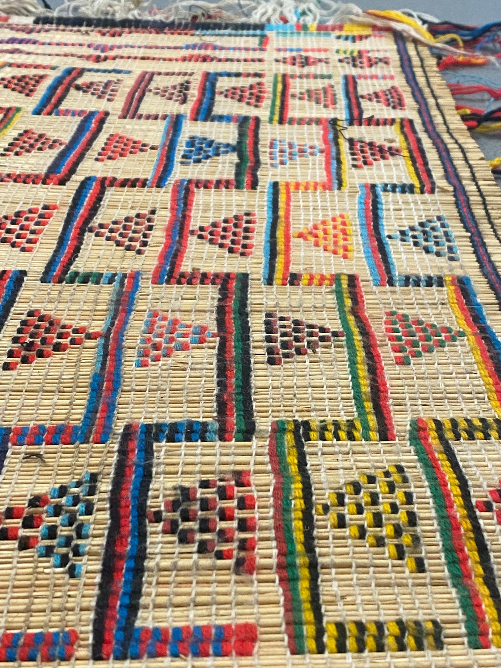 Tuareg reed and textile mat - (40.1)
