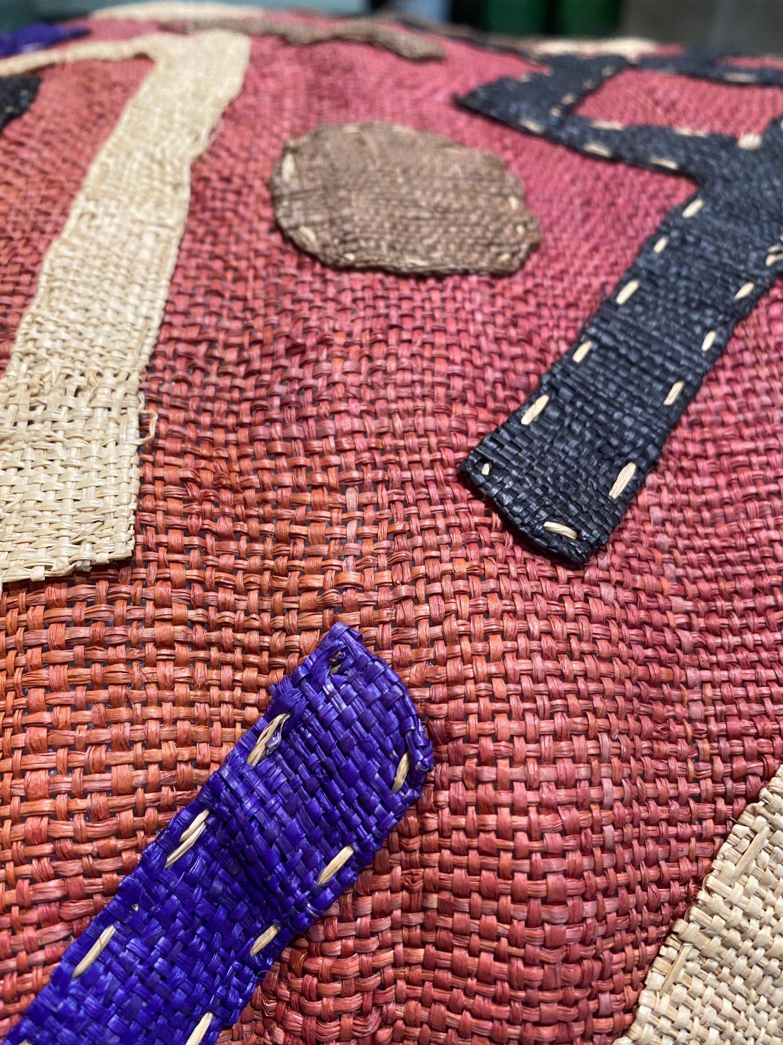 African Kuba Cloth cushion 60x60 (03)