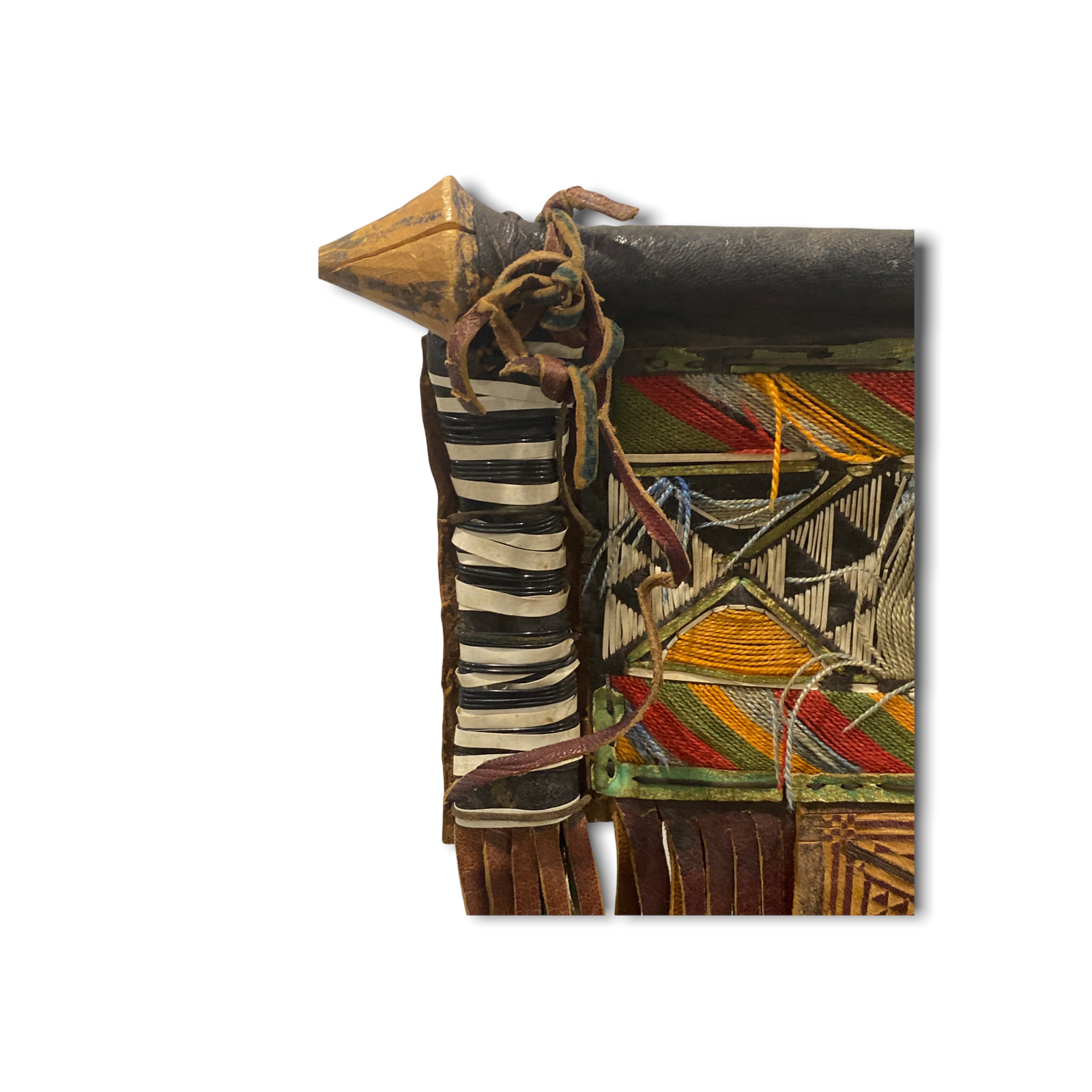Tuareg - Antique leather panel tent decor (191.3)