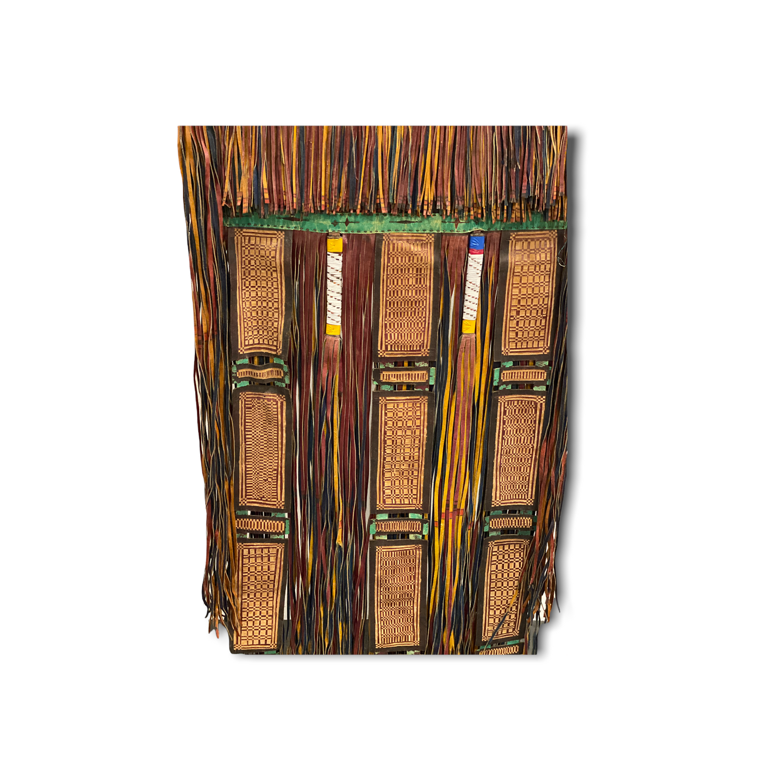 Tuareg - Antique leather panel tent decor (191.4)