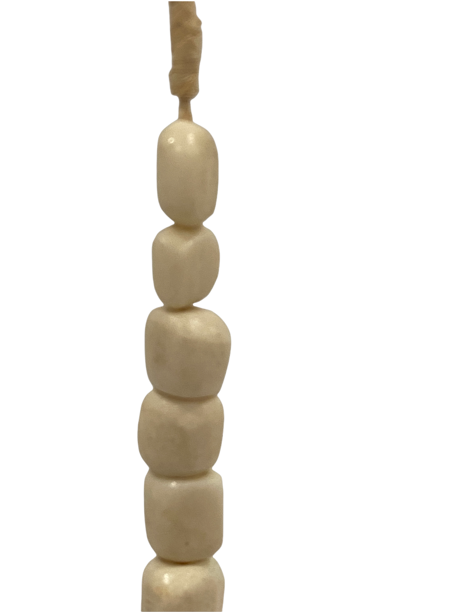 Kenya Beads Necklace - Square bead white (48.1)