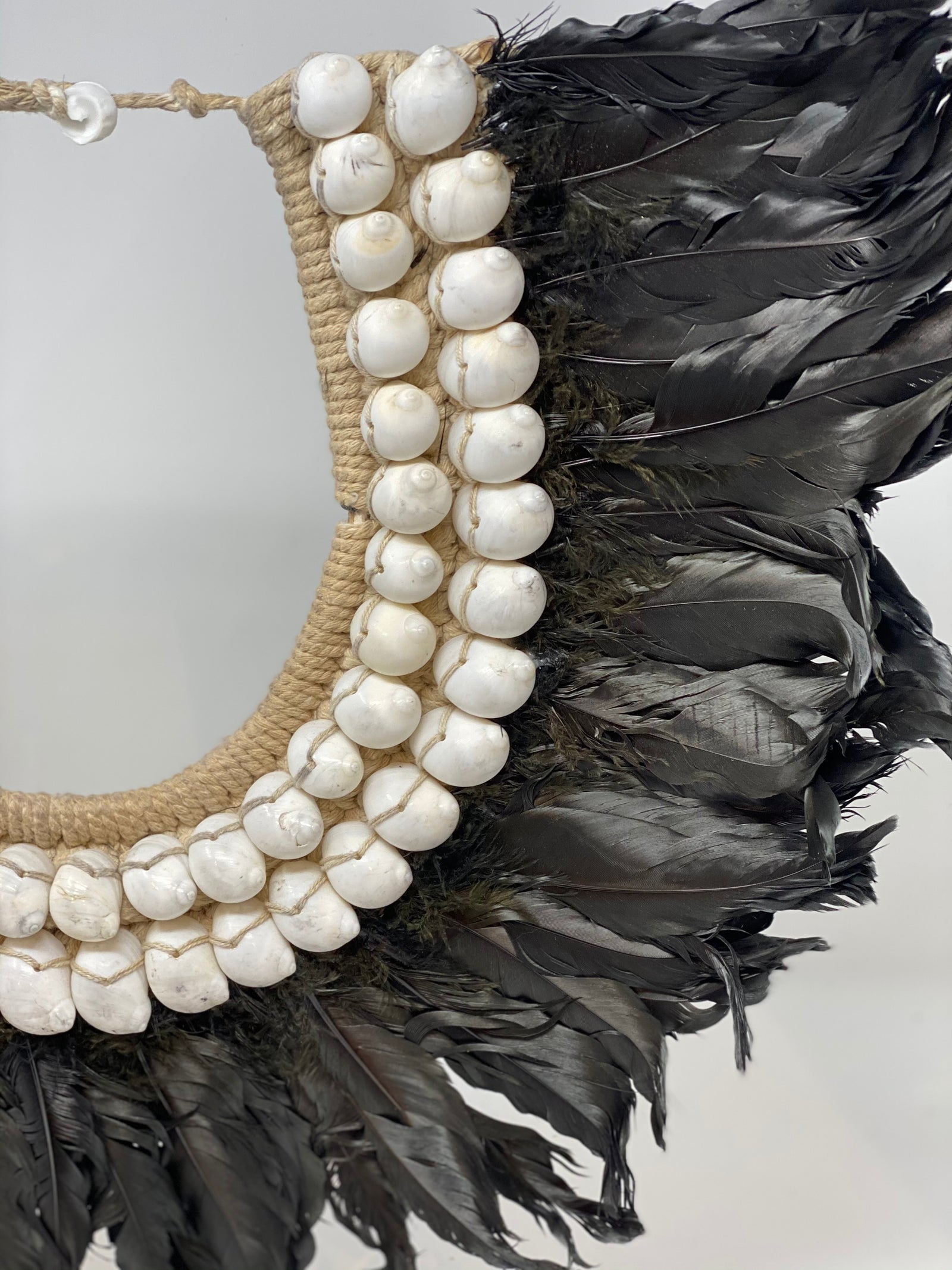 Handmade Feather & Shell necklace