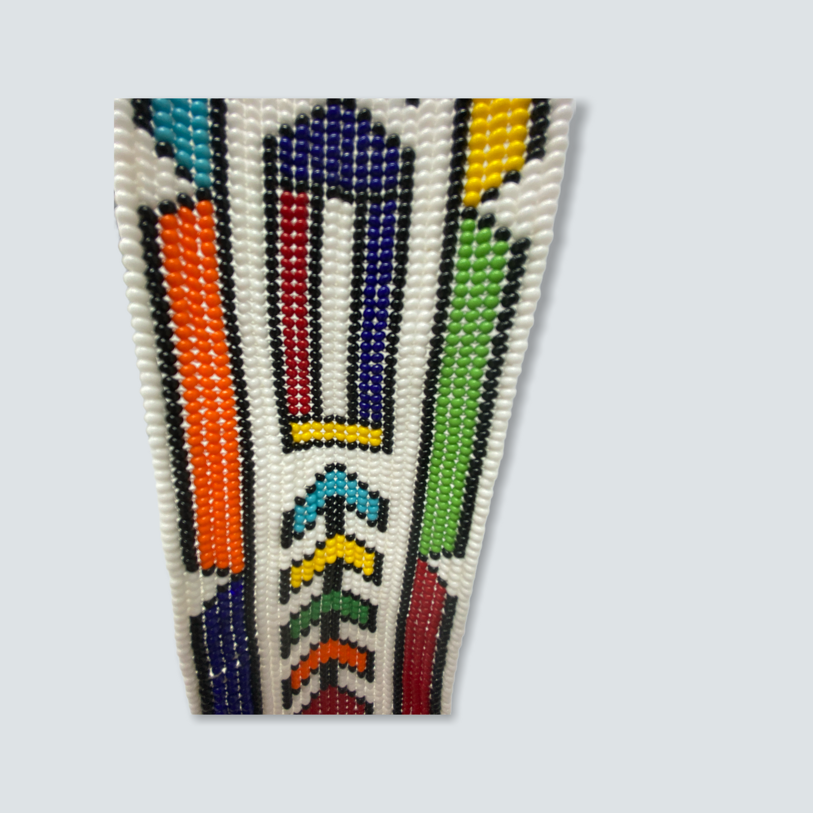 Ndebele beaded necklace — another view