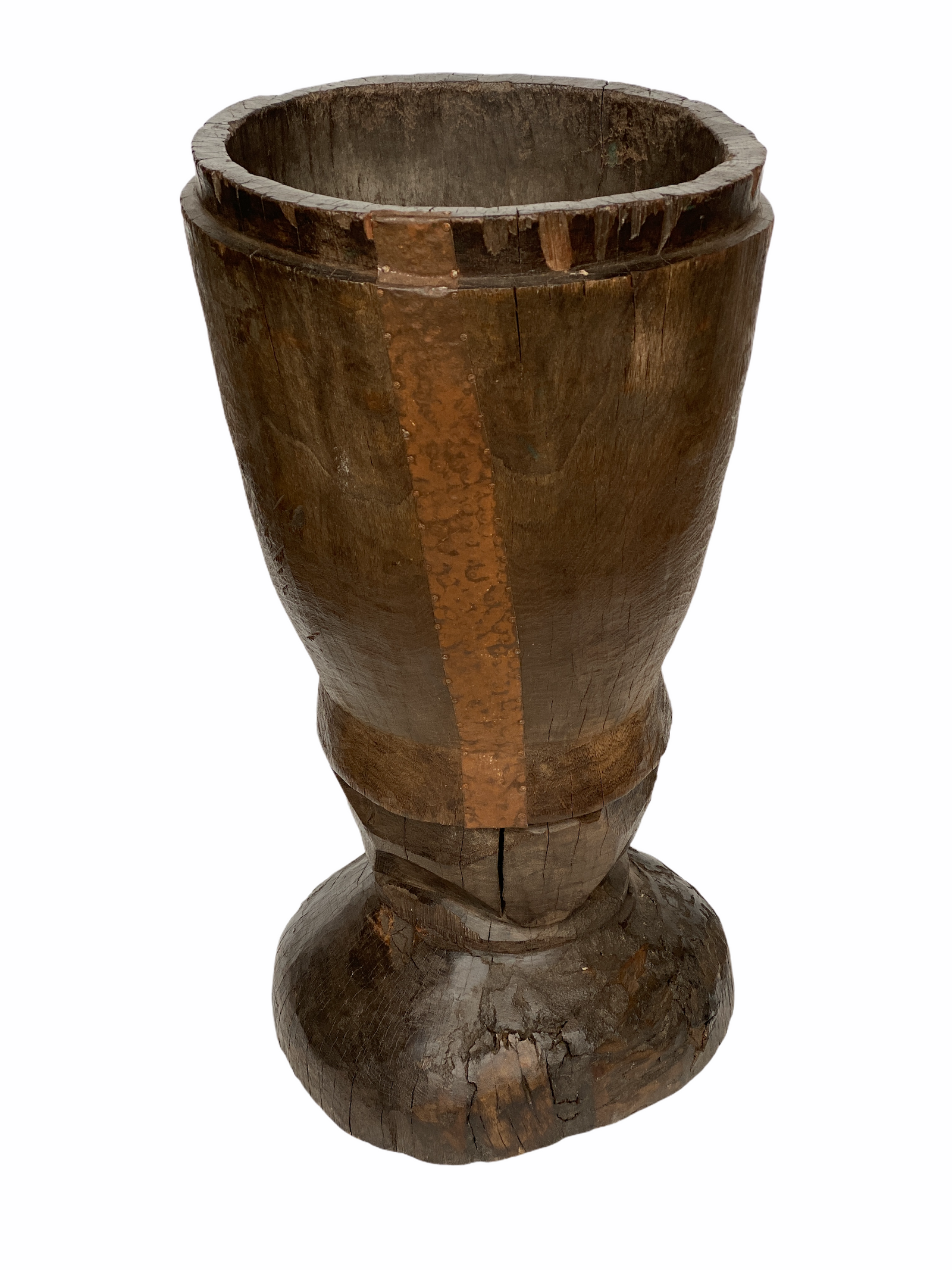 African Grain Stomper Stool/Planter - Zambia