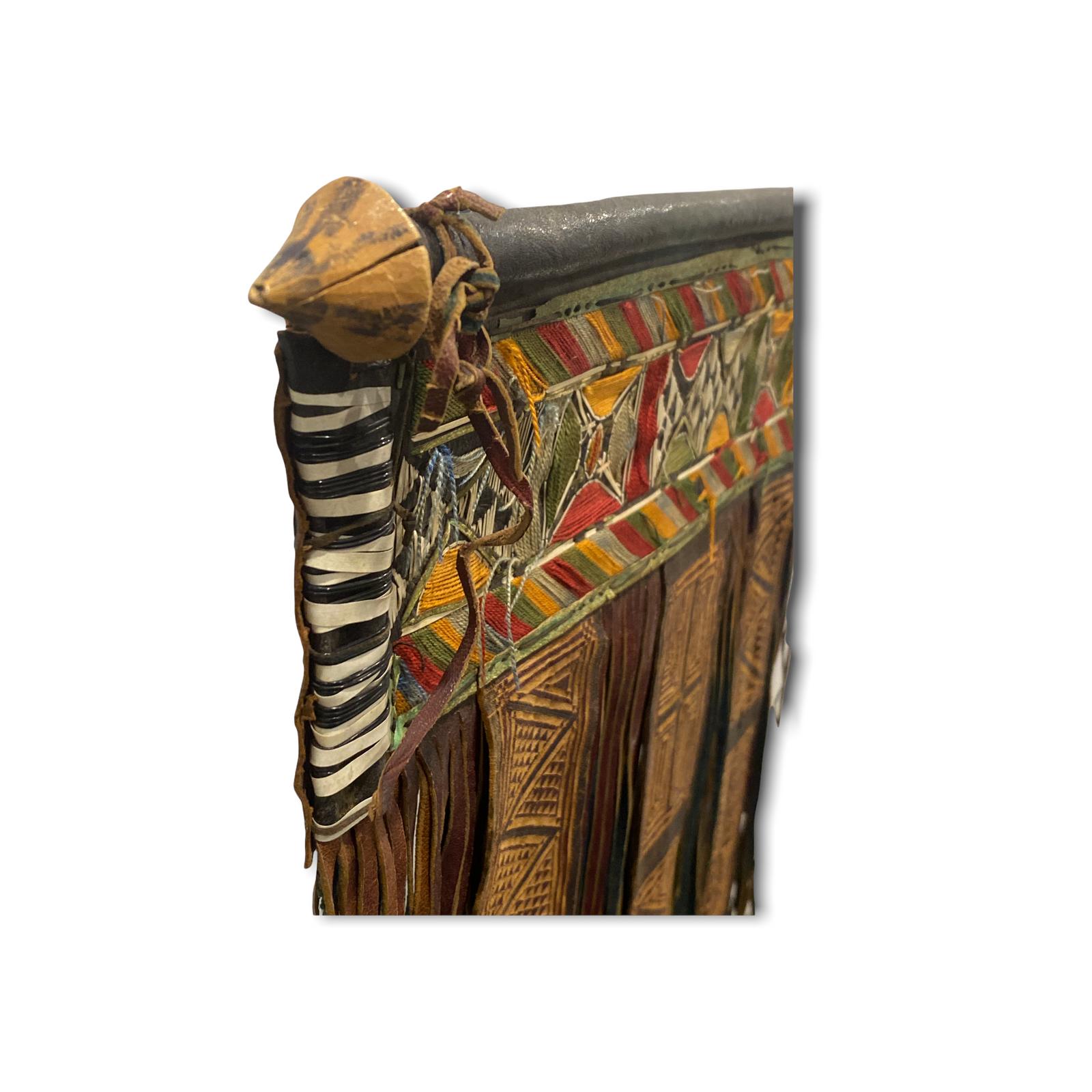 Tuareg - Antique leather panel tent decor (191.3)