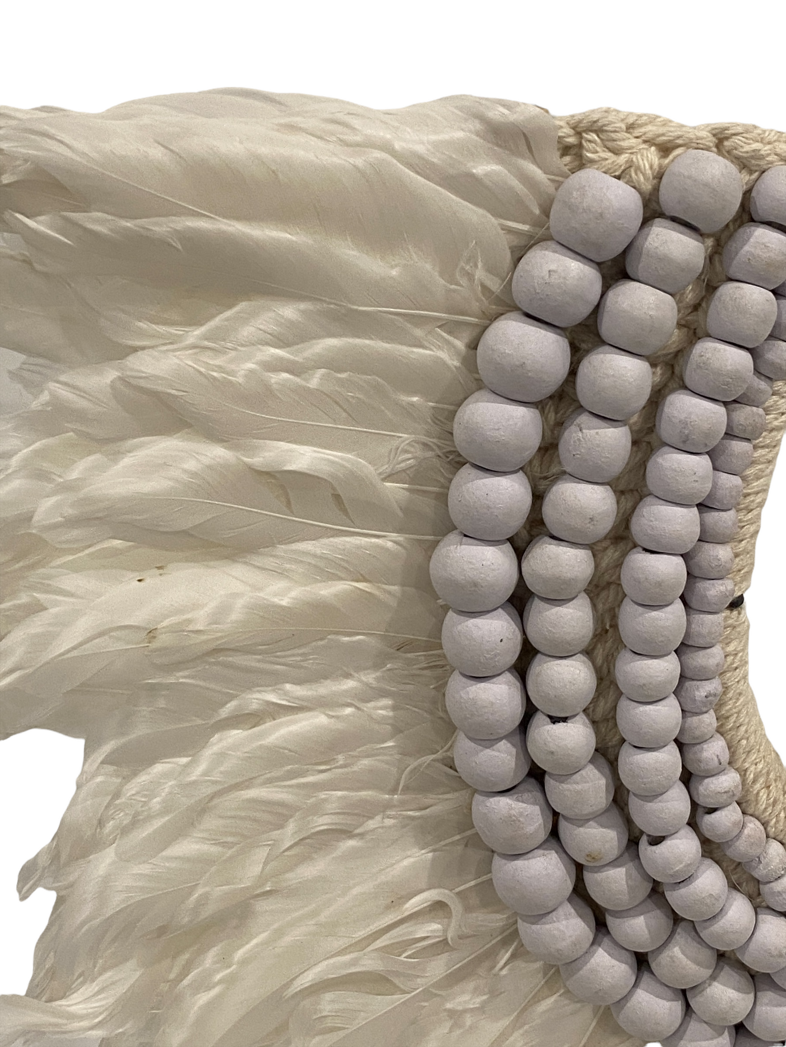 Handmade Feather & Shell necklace (2203)