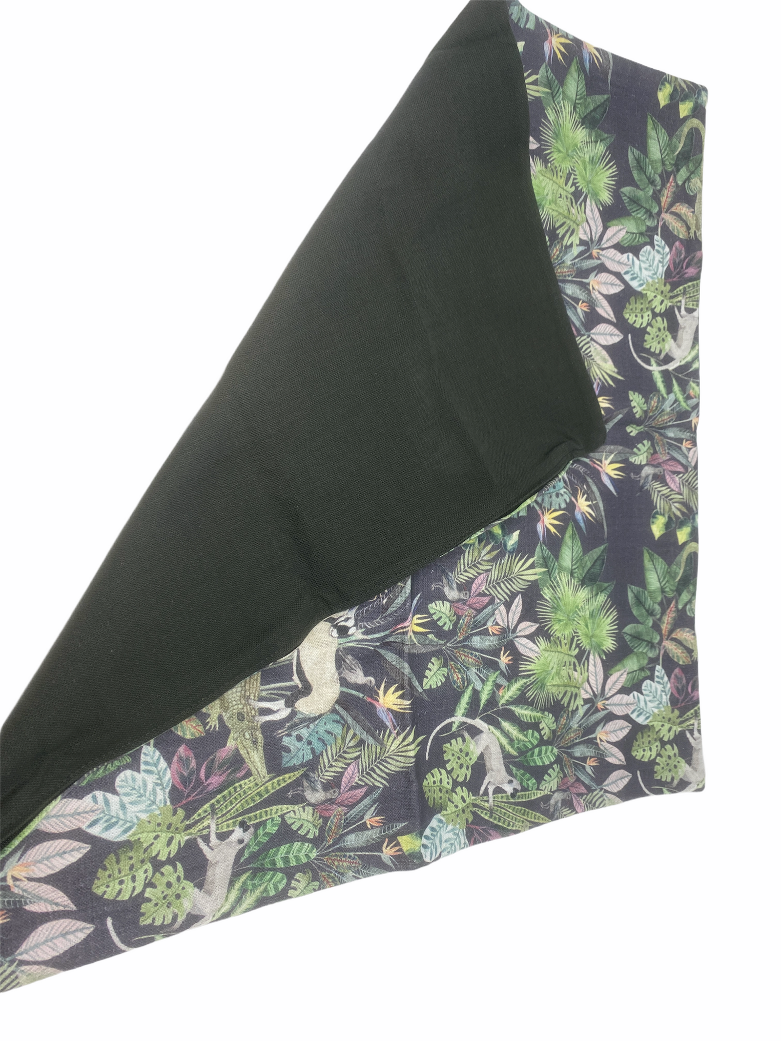 Jungle scatter cushion cover — plain back