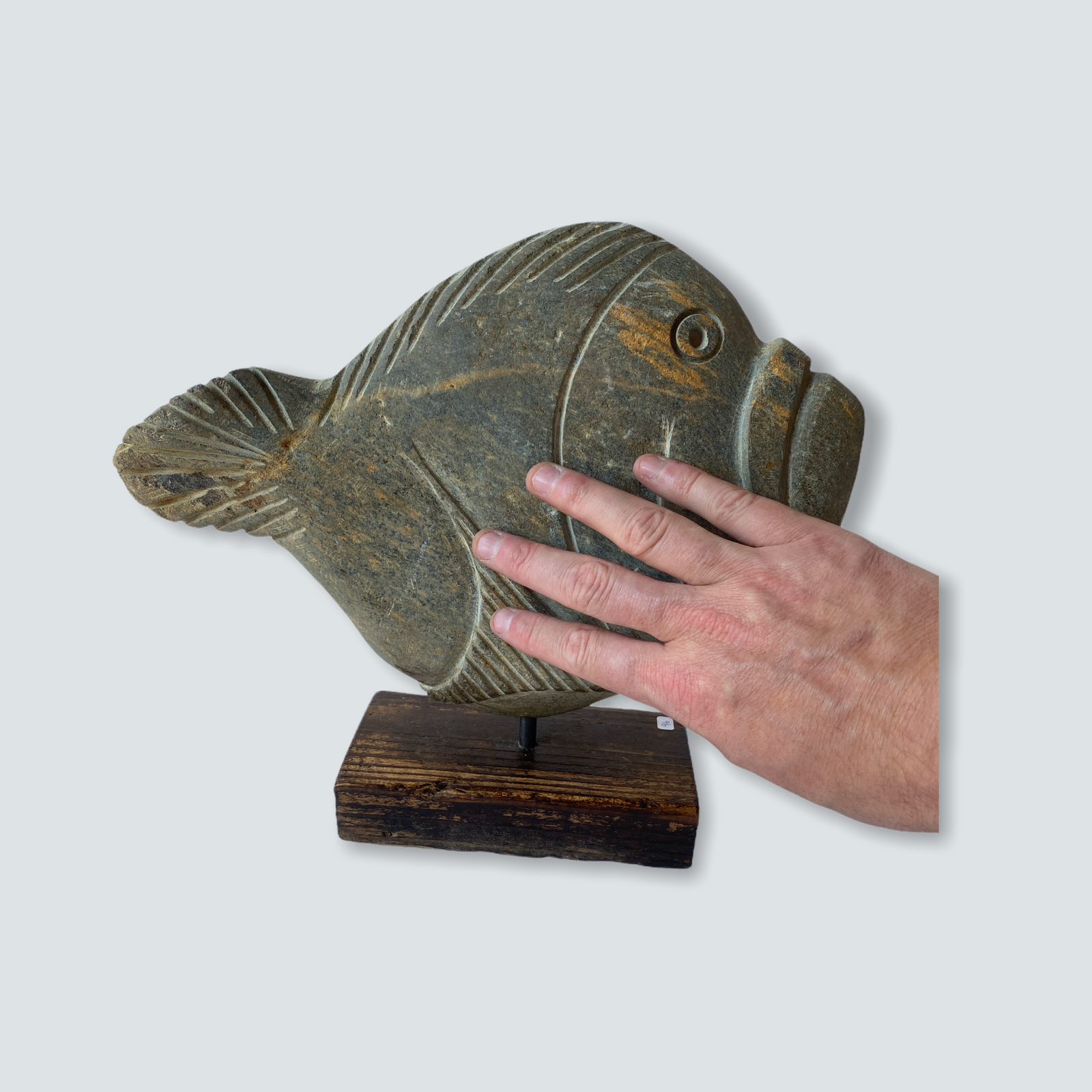 Stone Fish Sculpture - Zimbabwe (05) S