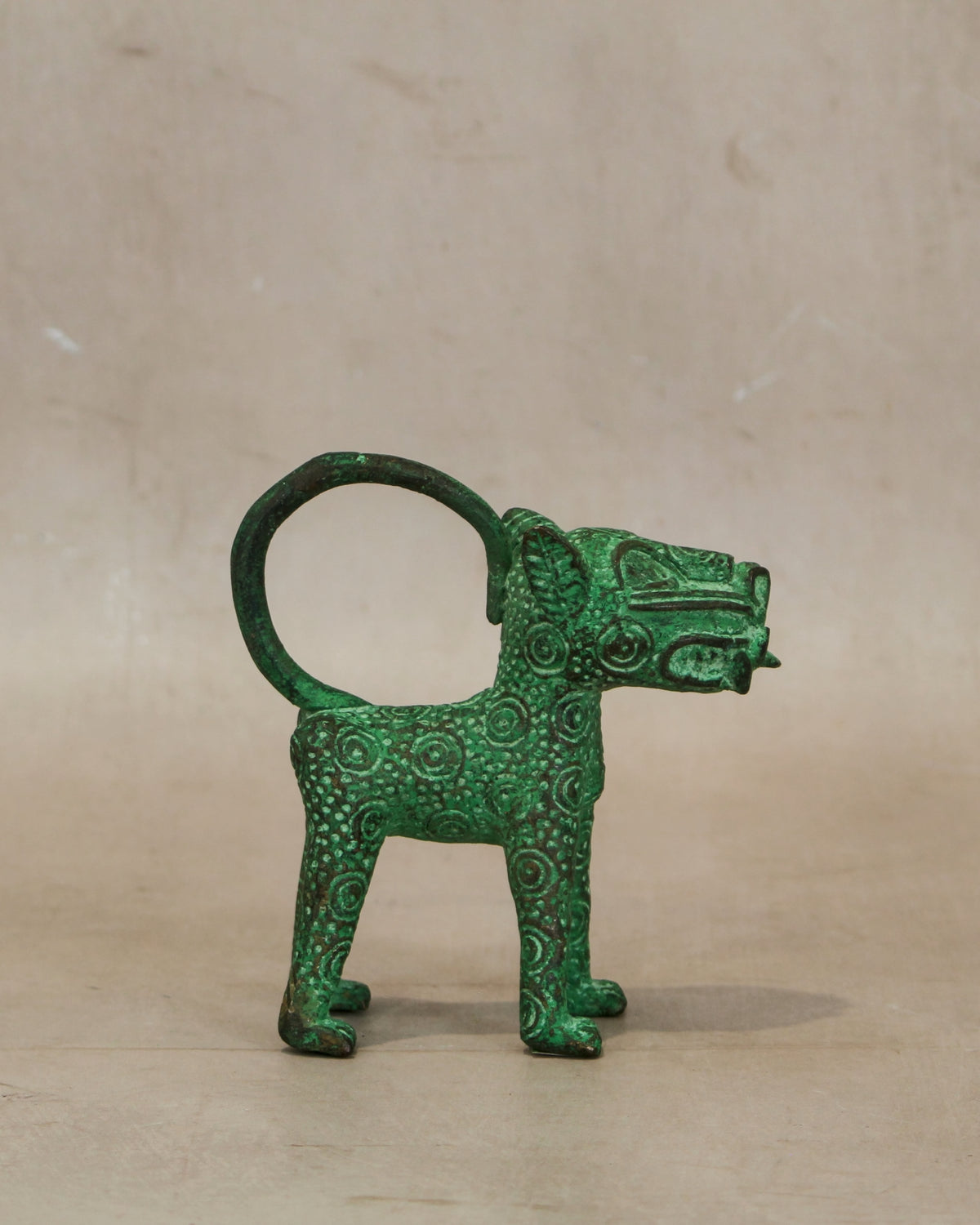 Benin Leopard sculpture - Bronze 1.4