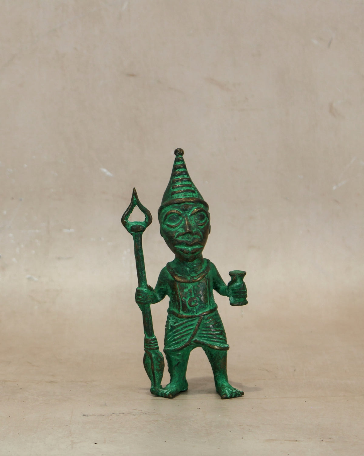 Benin Bronze Warrior 9.3