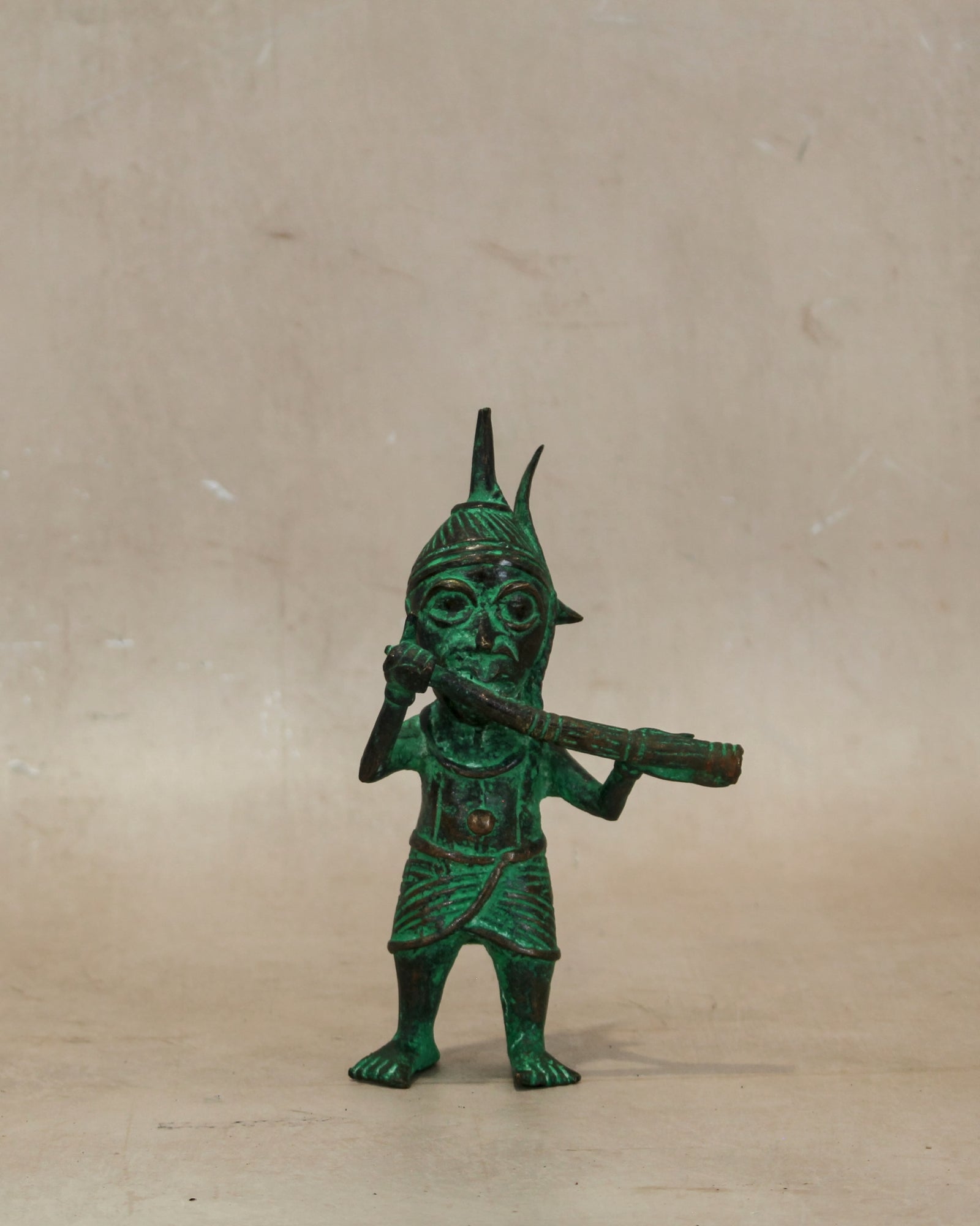 Benin Bronze Warrior 9.4